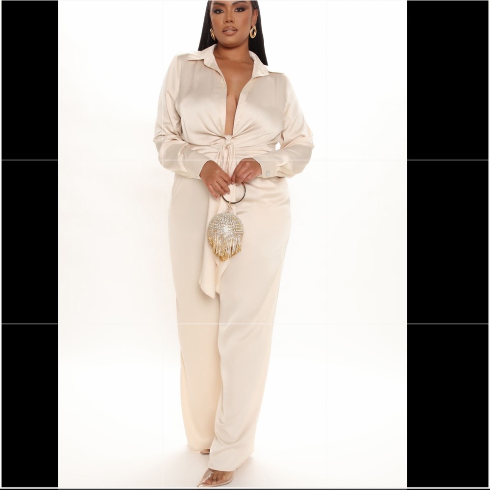 Fashion nova satin romper